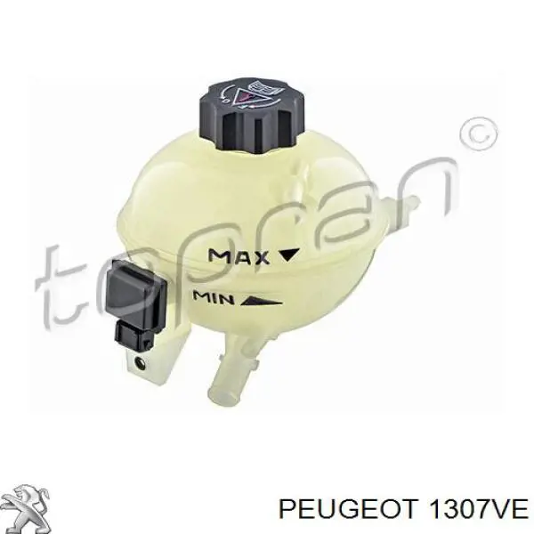 1307VE Peugeot/Citroen vaso de expansión, refrigerante