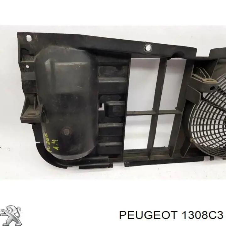 Soporte de radiador completo (panel de montaje para foco) Peugeot 205 1 (741A, C)