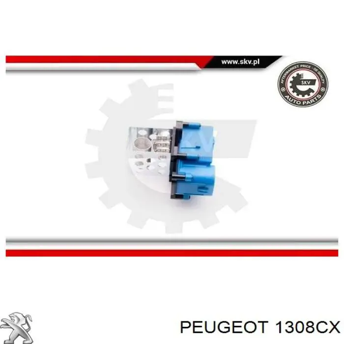 1308CX Peugeot/Citroen tapa, caja de fusibles