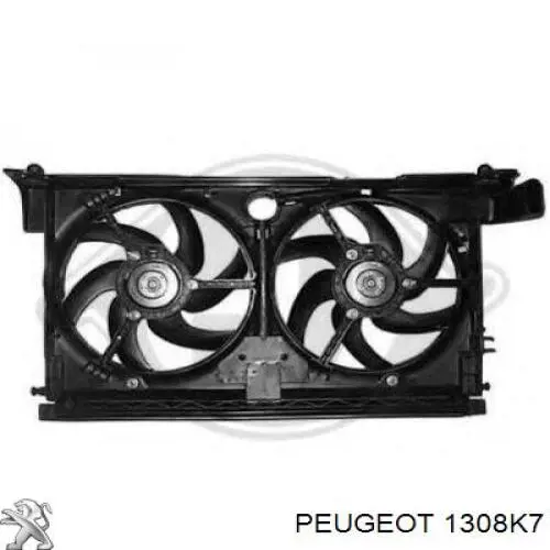 1308K7 Peugeot/Citroen bastidor radiador