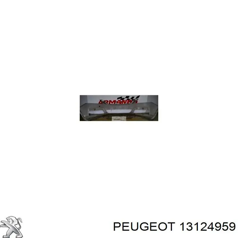 Paragolpes 13124959 Peugeot/Citroen