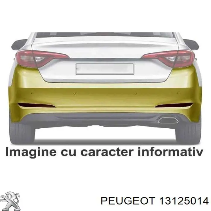13125014 Peugeot/Citroen parachoques trasero