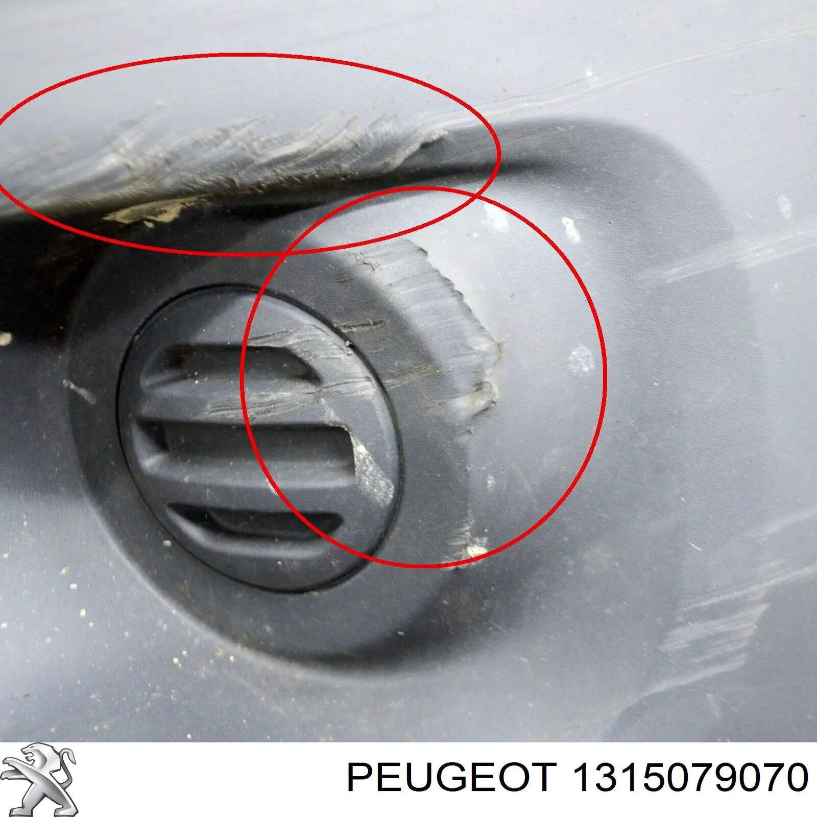 1315079070 Peugeot/Citroen Parachoques delantero, parte derecha