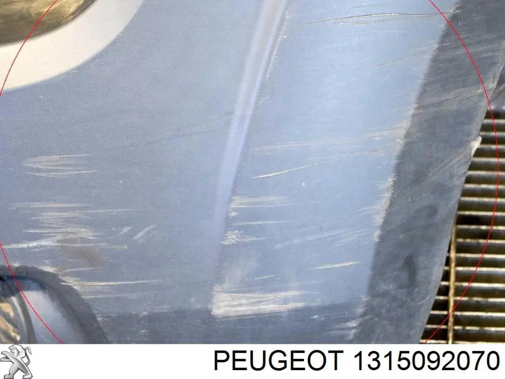 Parachoques delantero, parte izquierda 1315092070 Peugeot/Citroen