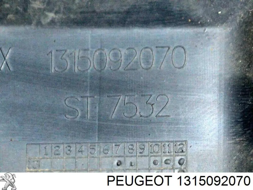Parachoques delantero, parte izquierda Peugeot/Citroen 1315092070