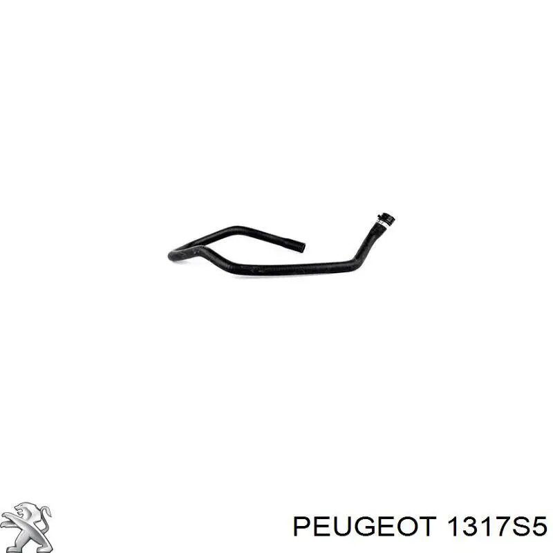 1317 S5 Peugeot/Citroen tubería de radiador, tuberia flexible calefacción, inferior