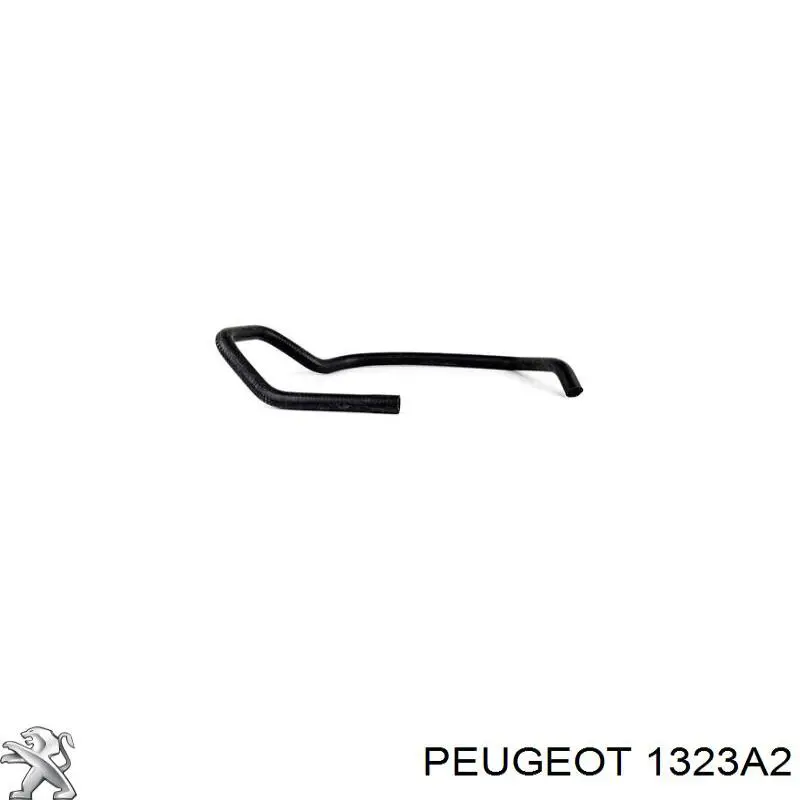 1323A2 Peugeot/Citroen tubería de radiador, tuberia flexible calefacción, superior
