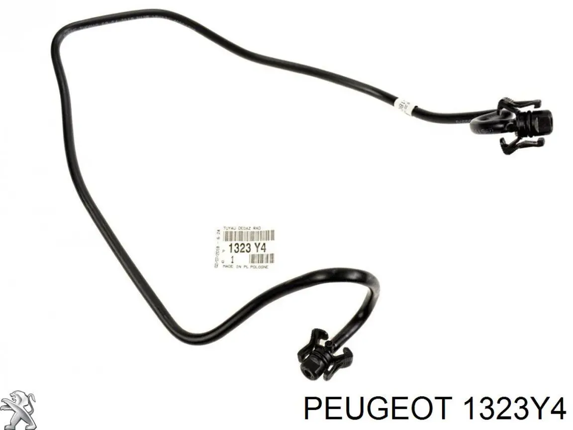 Manguera superior del depósito de expansión 1323Y4 Peugeot/Citroen