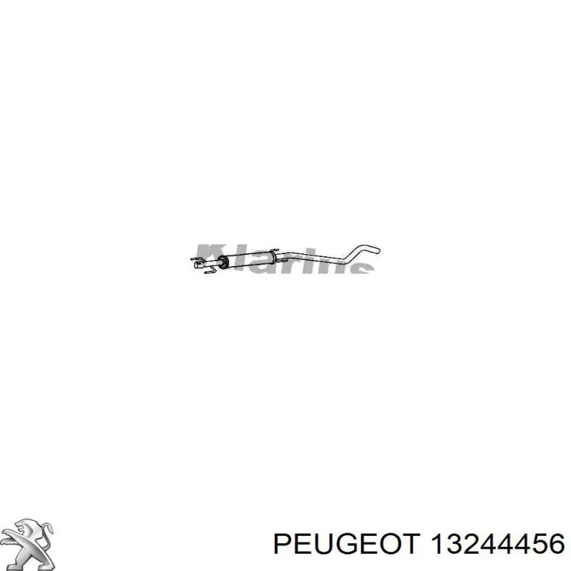 13244456 Peugeot/Citroen silenciador del medio