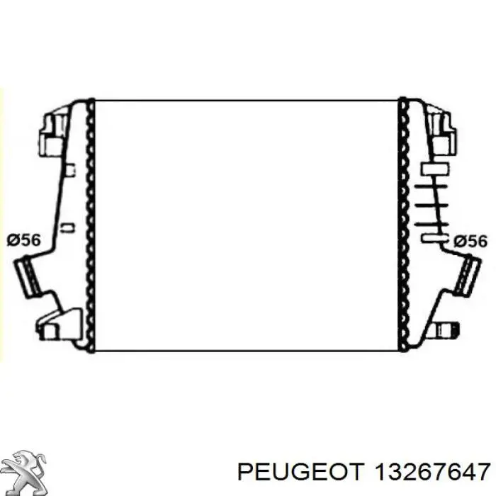 13267647 Peugeot/Citroen intercooler