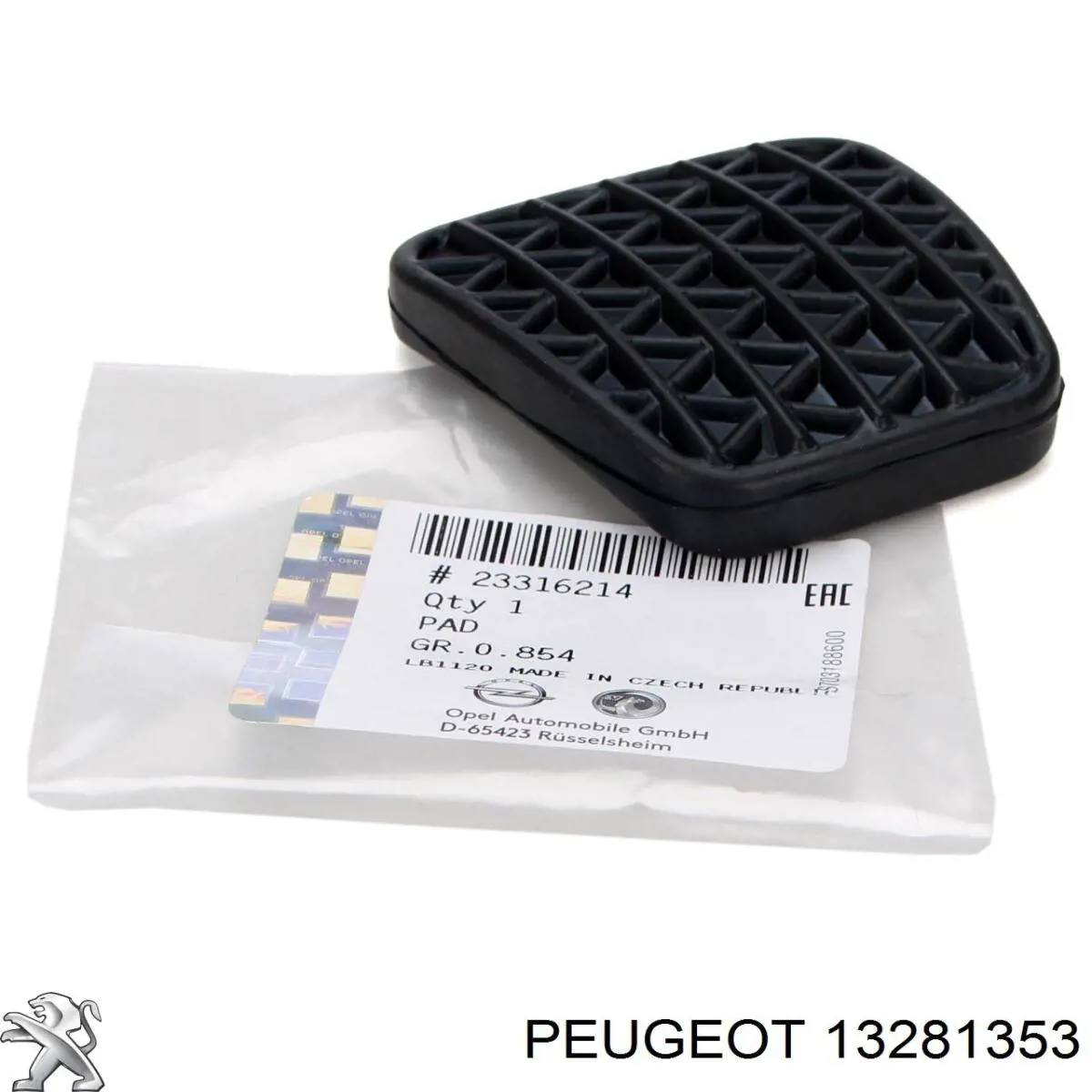 Cubierta de pedal de freno 188701 Febi