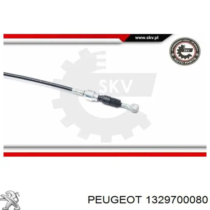 1329700080 Peugeot/Citroen cable de caja de cambios