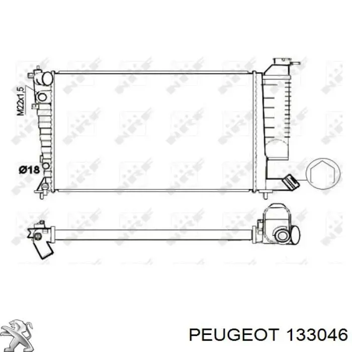 133046 Peugeot/Citroen radiador