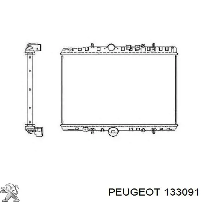 133091 Peugeot/Citroen radiador refrigeración del motor