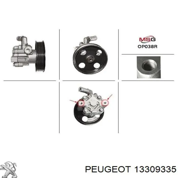 Bomba de dirección asistida  General Motors 13309335 precio, desde 246,98 EUR