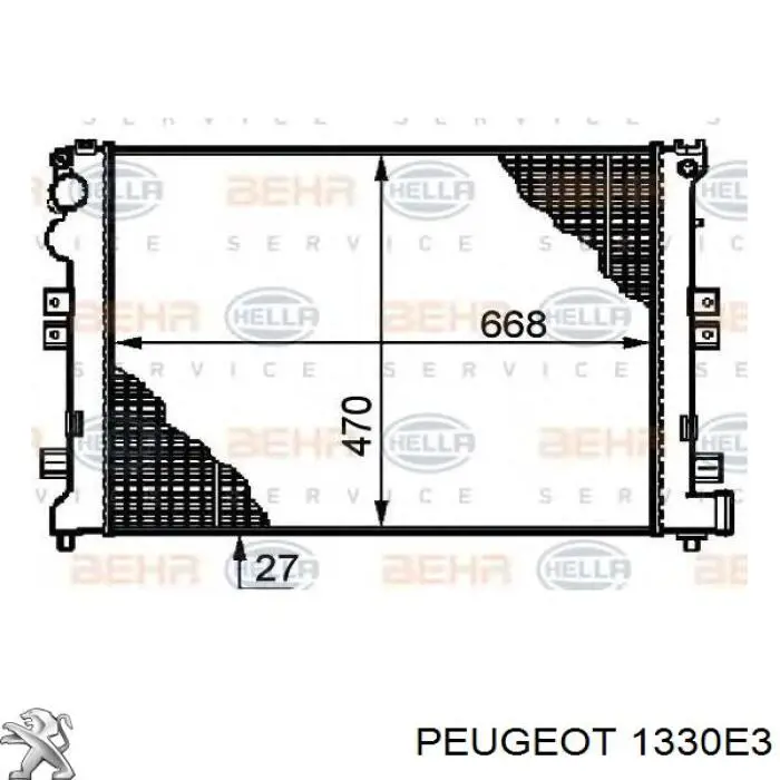 Água radiador Peugeot/Citroen 1330E3 precio, desde 66,02 EUR