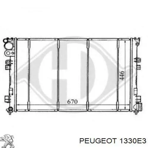 1330e3 Peugeot/Citroen radiador