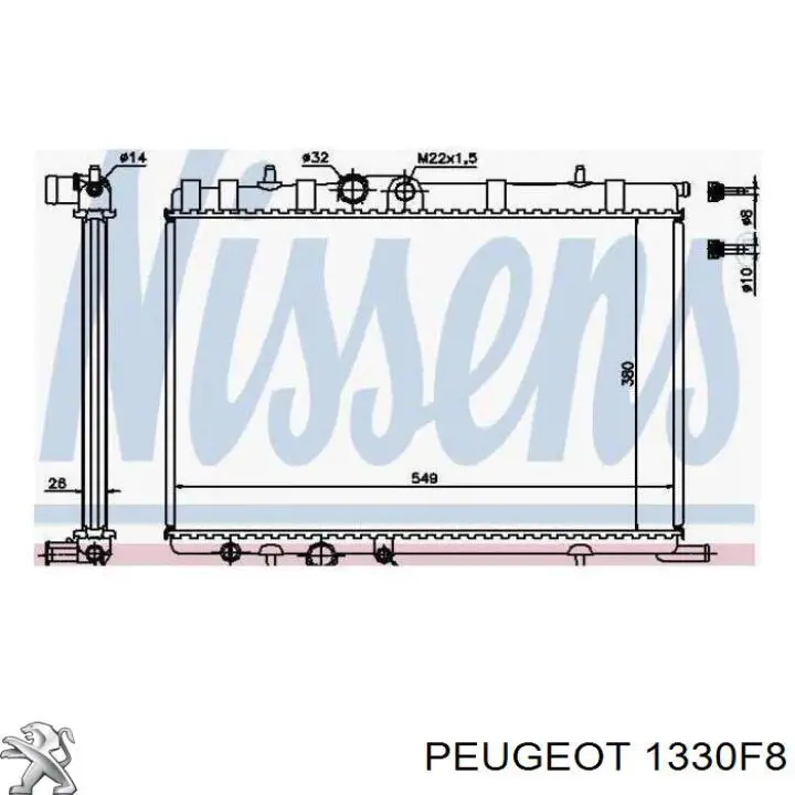 1330H5 Peugeot/Citroen Refrigeración del motor