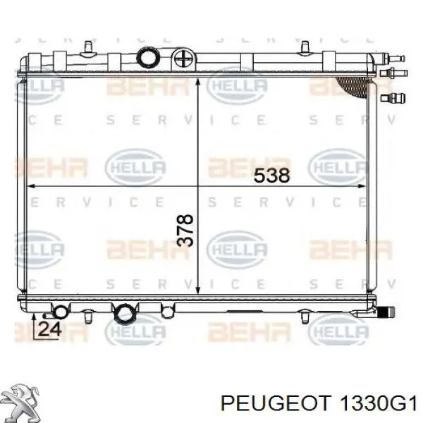 Água radiador Peugeot/Citroen 1330G1 precio, desde 40,17 EUR