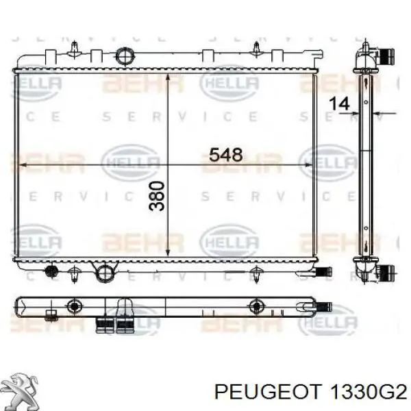 Água radiador Peugeot/Citroen 1330G2 precio, desde 40,17 EUR