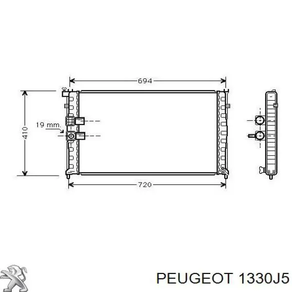 133027 Peugeot/Citroen radiador