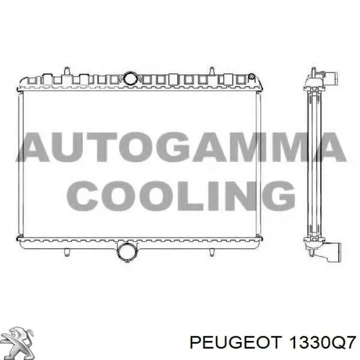 Água radiador Peugeot/Citroen 1330Q7 precio, desde 87,12 EUR