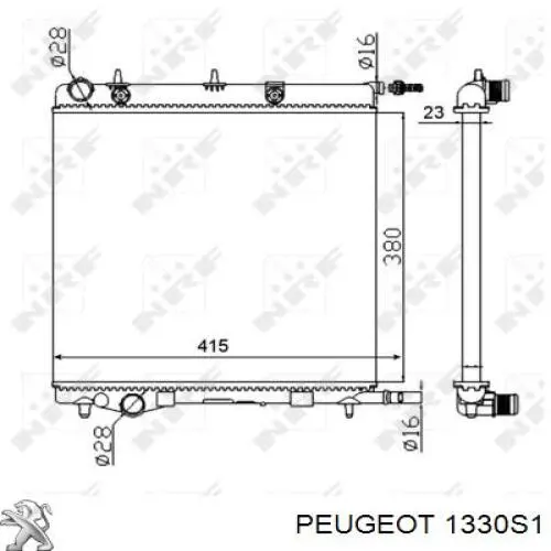 1330S1 Peugeot/Citroen radiador