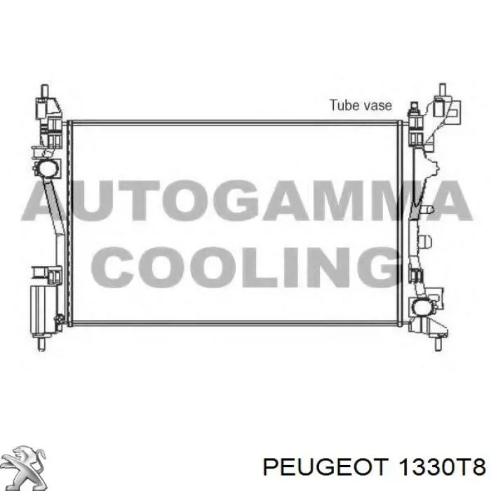 1330T8 Peugeot/Citroen radiador