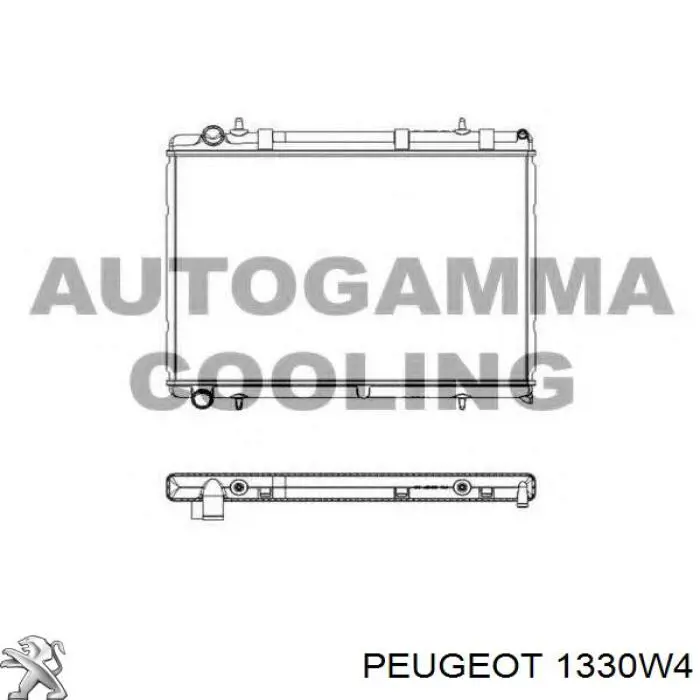 1330W4 Peugeot/Citroen radiador refrigeración del motor