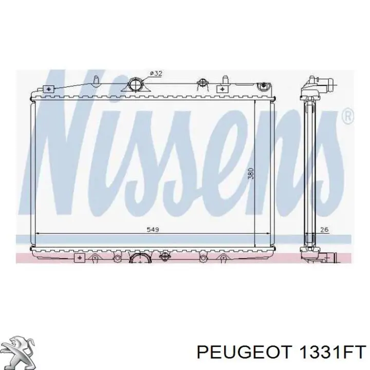 Água radiador Peugeot/Citroen 1331FT precio, desde 47,92 EUR