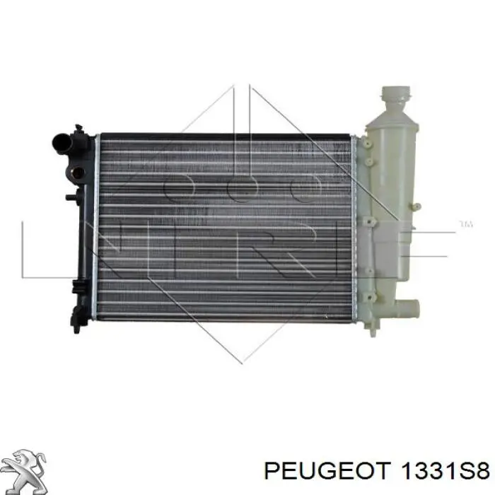 1331S8 Peugeot/Citroen radiador refrigeración del motor