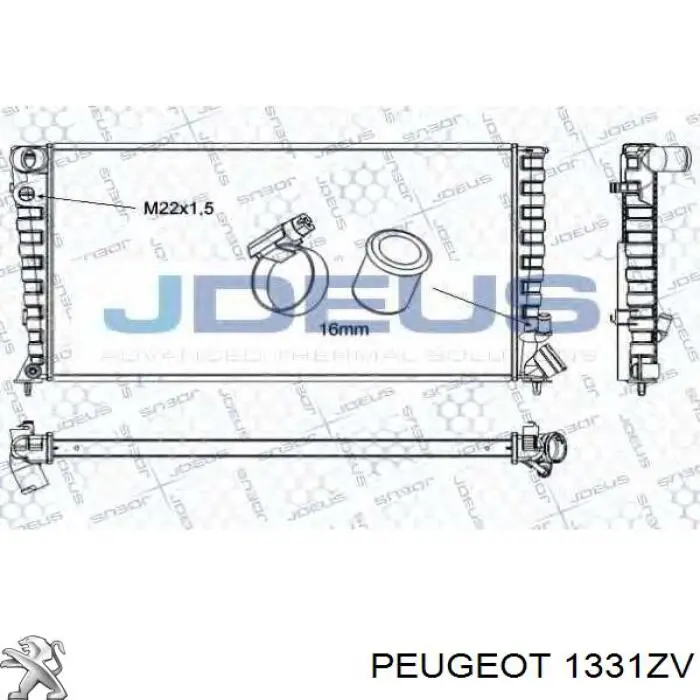 1331ZV Peugeot/Citroen radiador