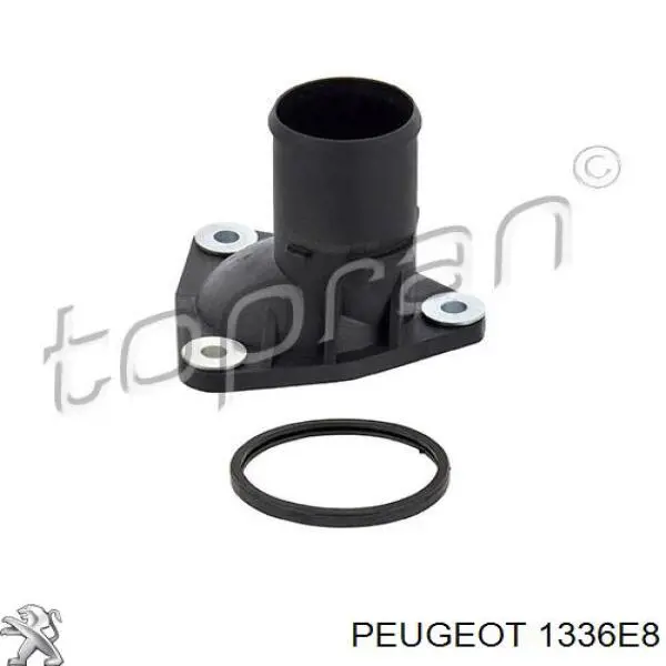 1336E8 Peugeot/Citroen brida del sistema de refrigeración (triple)