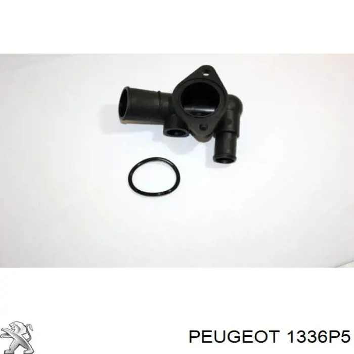 1336P5 Peugeot/Citroen brida del sistema de refrigeración (triple)