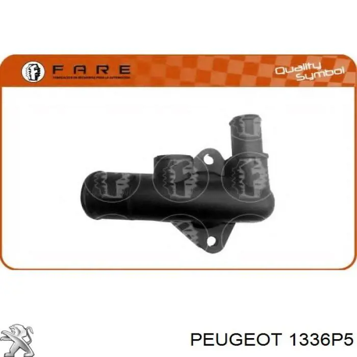 Comprar 1336P5 Peugeot/Citroen Brida del sistema de refrigeración (triple unión)
