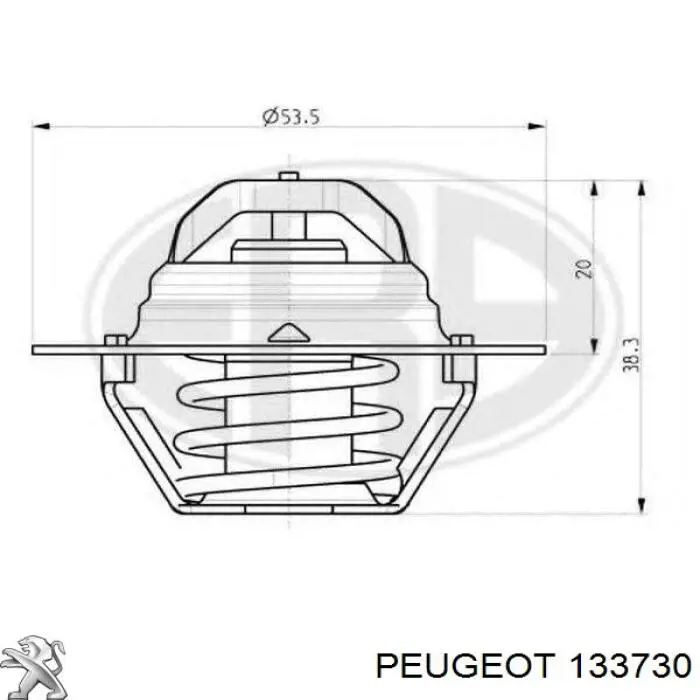 133730 Peugeot/Citroen termostato