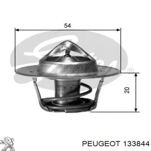 133844 Peugeot/Citroen termostato