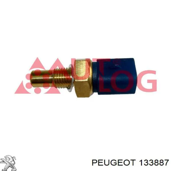 133887 Peugeot/Citroen sensor de temperatura del refrigerante