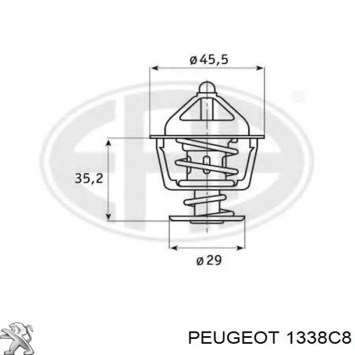 1338C8 Peugeot/Citroen termostato