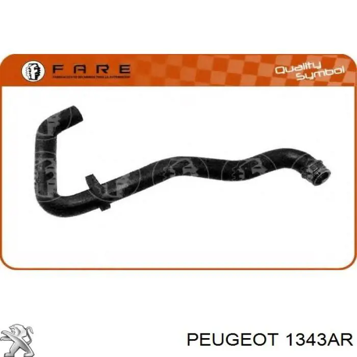 1343AR Peugeot/Citroen Manguera superior del radiador