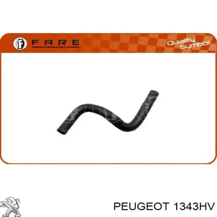 134226 Peugeot/Citroen tubería de radiador arriba