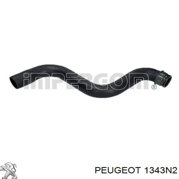 1343N2 Peugeot/Citroen tubería de radiador arriba