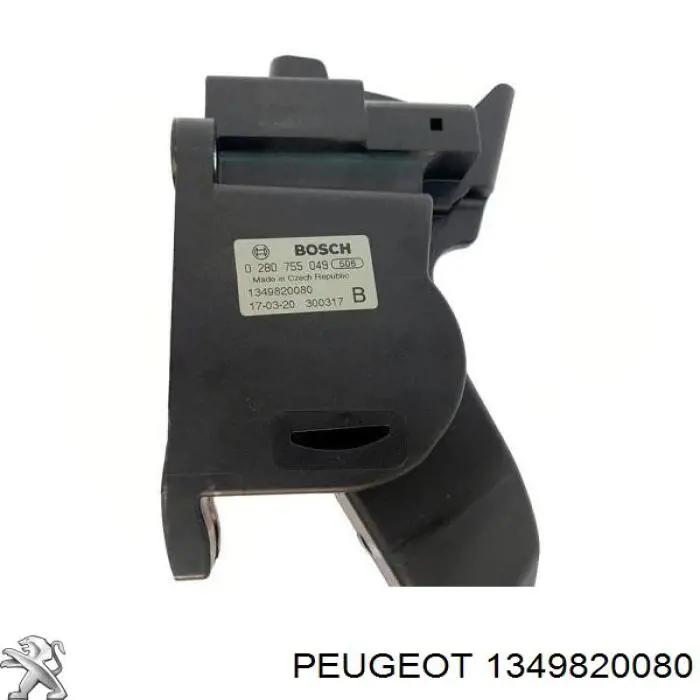 1349820080 Peugeot/Citroen pedal de acelerador