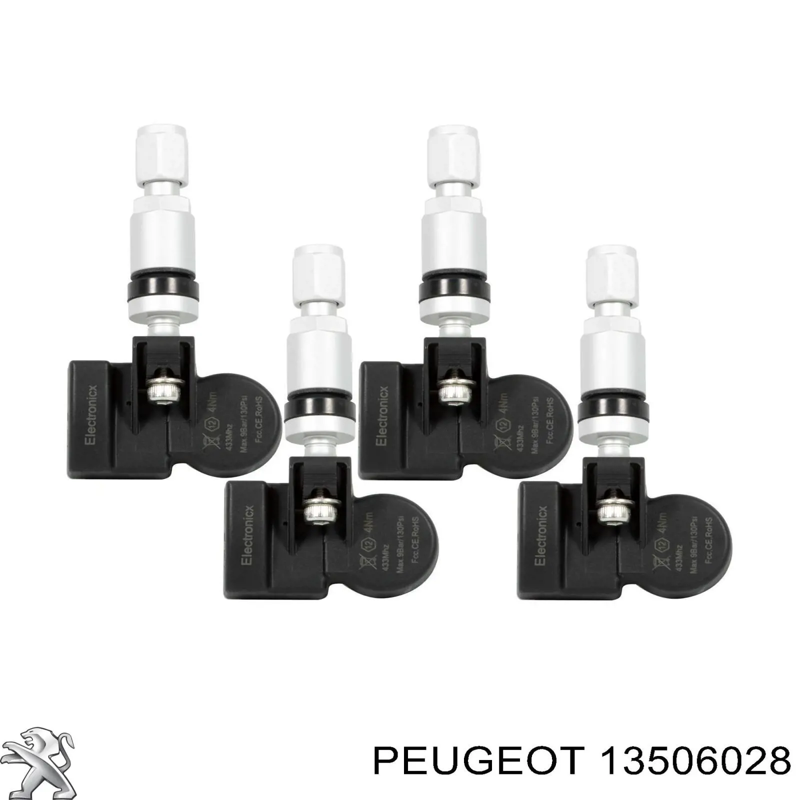 Control de presión de neumáticos Peugeot/Citroen 13506028