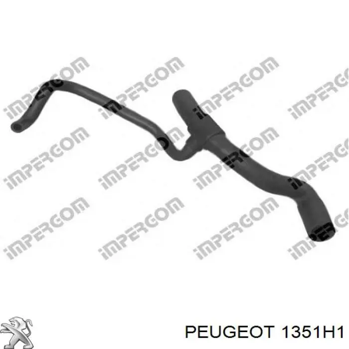 Manguera inferior del radiador 1351H1 Peugeot/Citroen