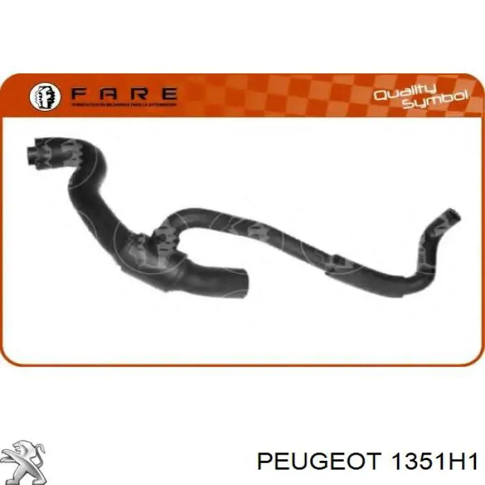 Comprar 1351H1 Peugeot/Citroen Manguera inferior del radiador