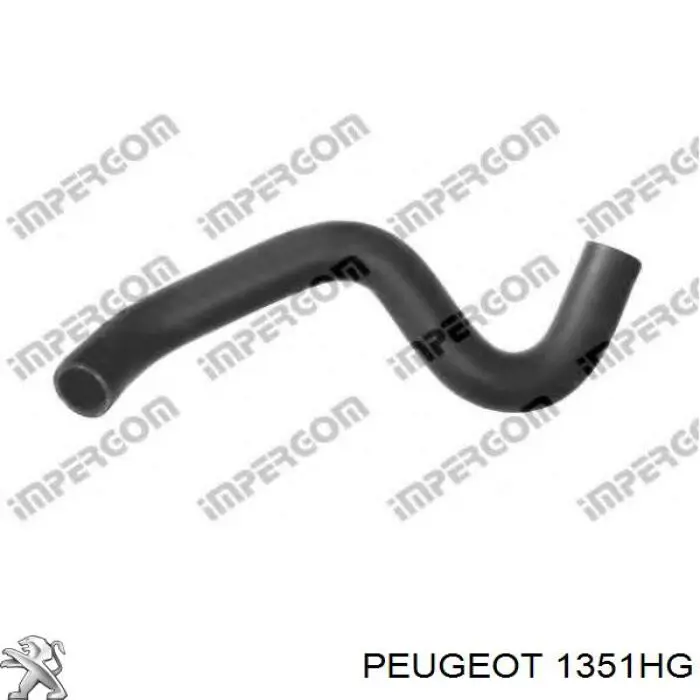 1351HG Peugeot/Citroen tubería de radiador arriba