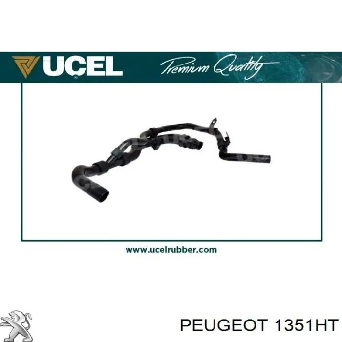 1351HT Peugeot/Citroen manguera refrigerante para radiador inferiora