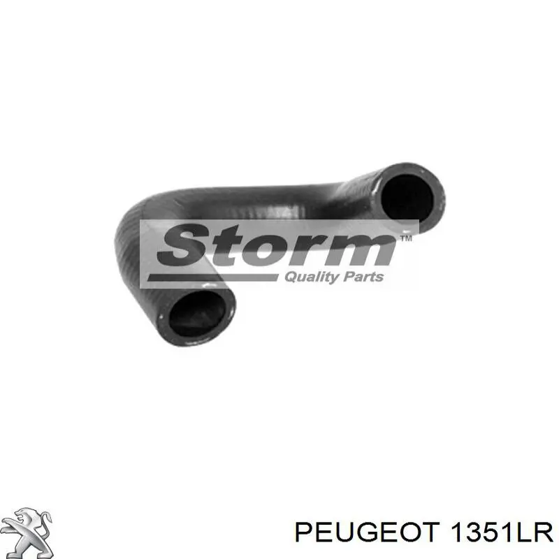 1351LR Peugeot/Citroen manguera refrigerante para radiador inferiora