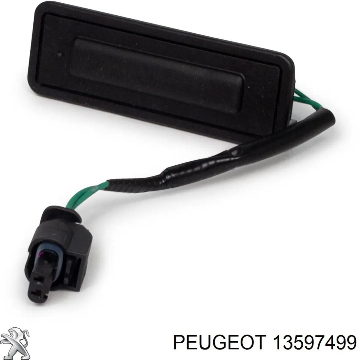 13597499 Peugeot/Citroen boton de accion de bloqueo de la tapa maletero (3/5 puertas traseras)